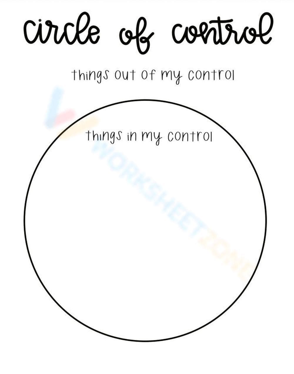 Understanding Your Circle of Control - Page 1