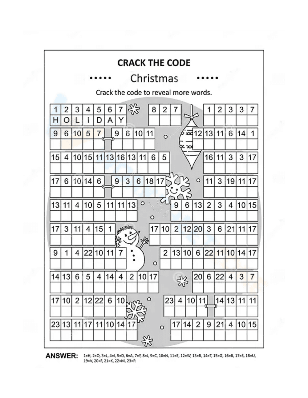 Crack the code Christmas - Page 1