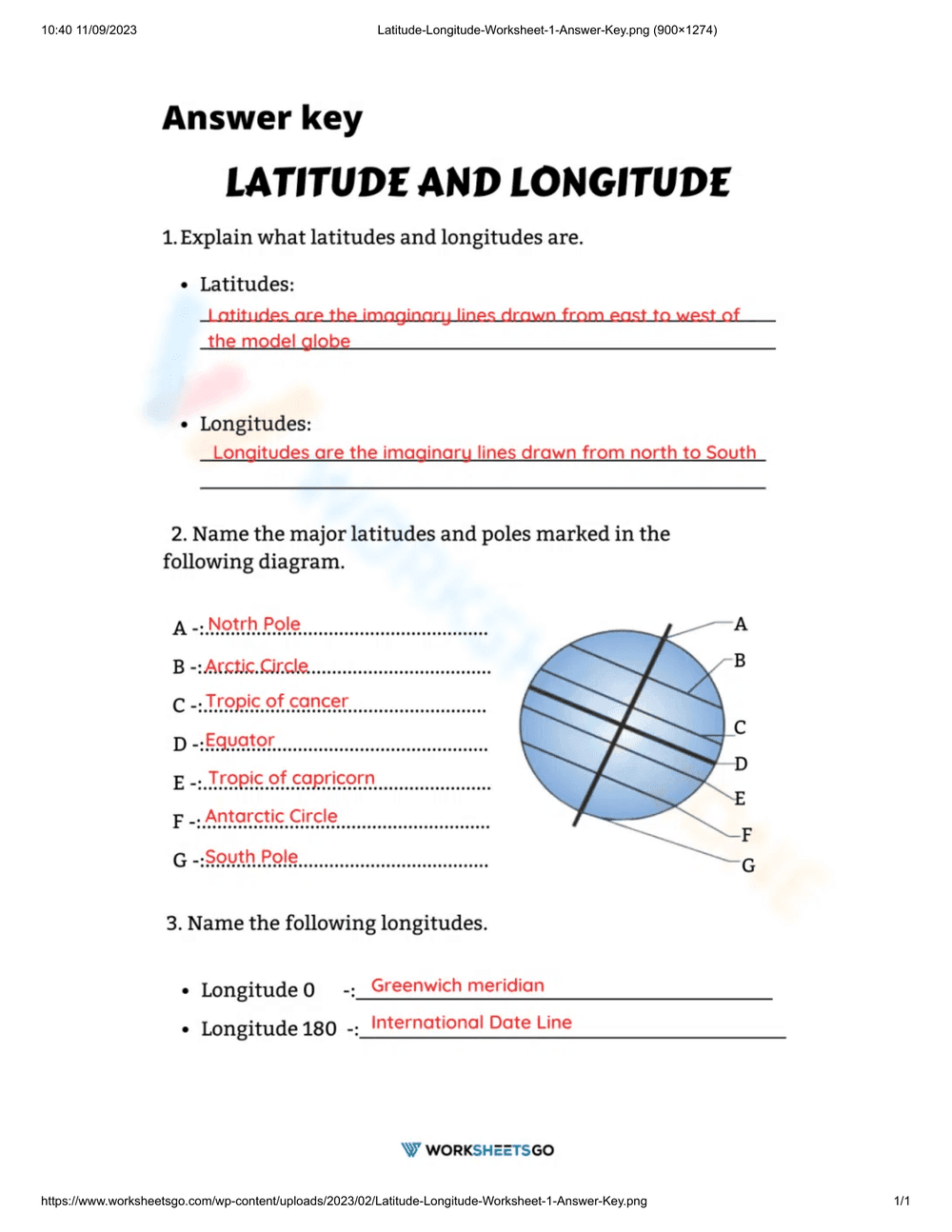 Practice with Latitude Longitude Worksheets - Page 2