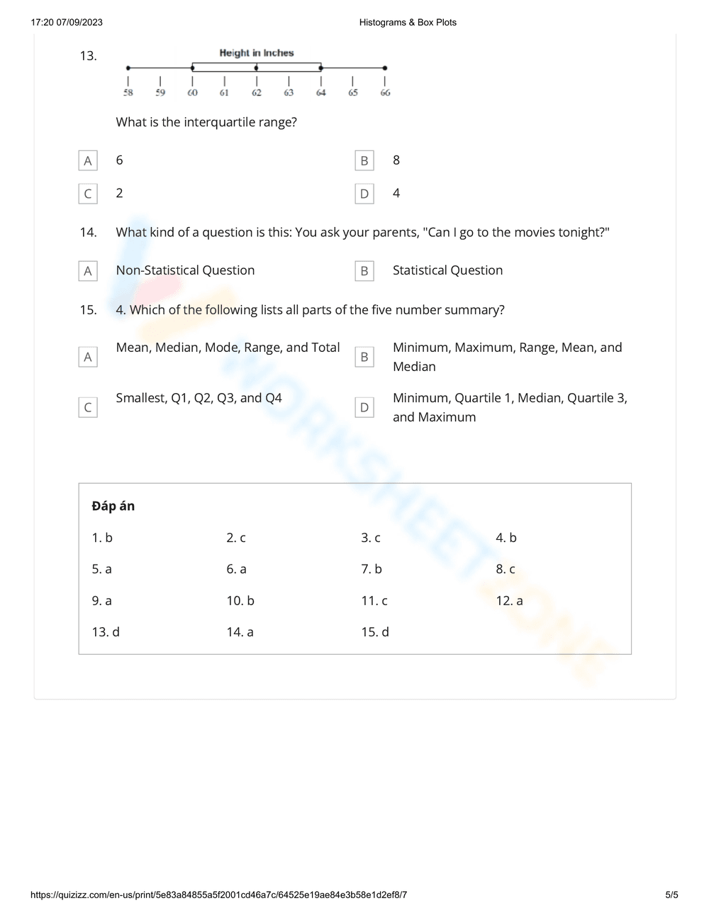 Histograms & Box Plots: Data Analysis Methods - Page 5