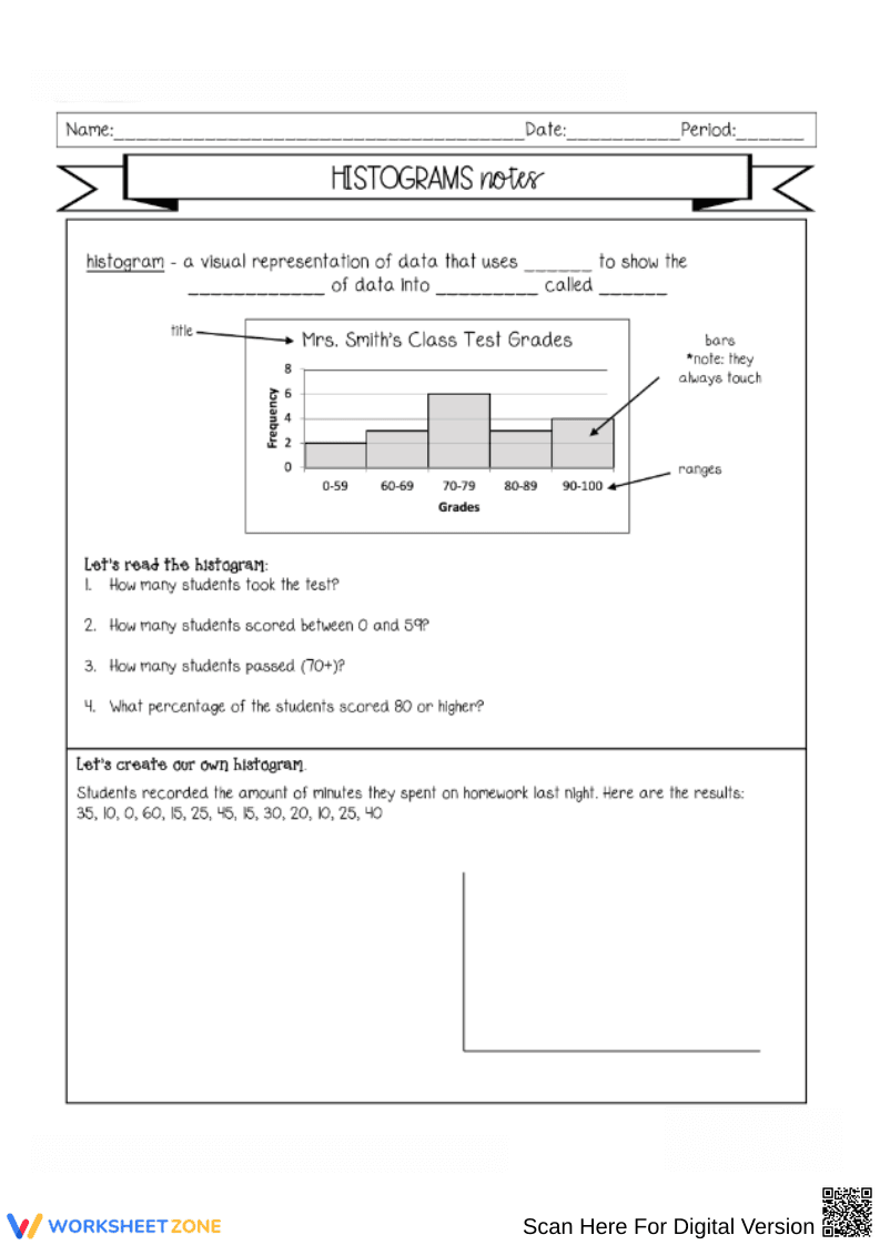 Histogram Notes & Practice - Page 1