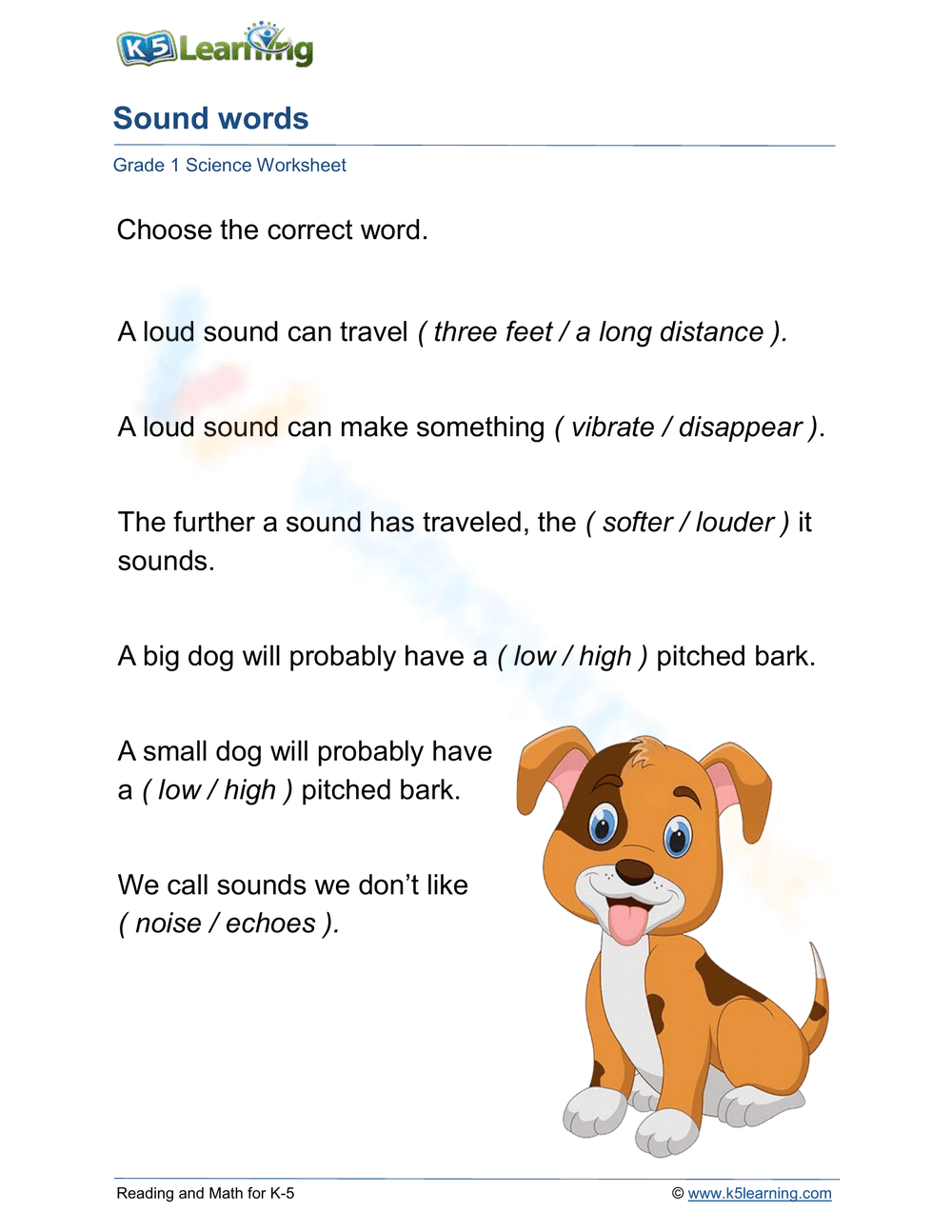 Sound words 1 - Page 1