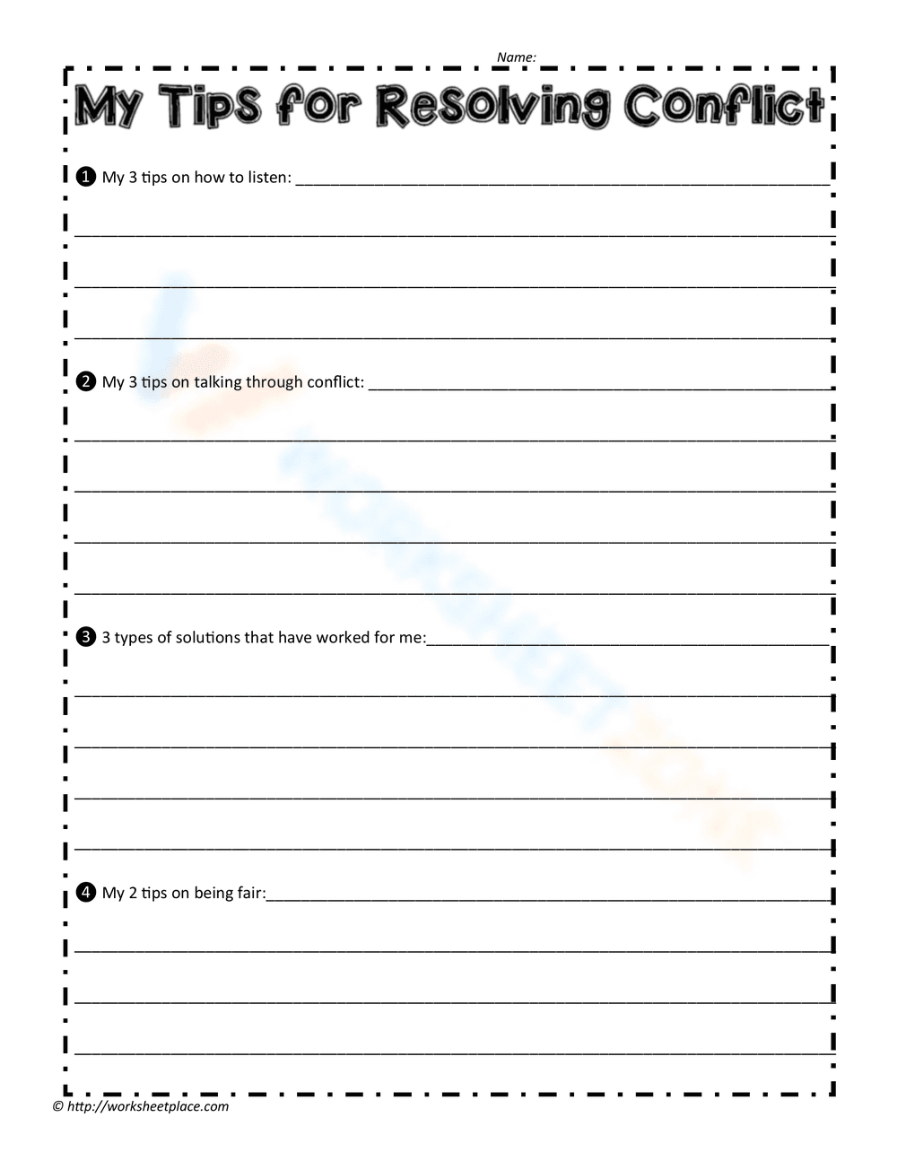 Tips for Resolving Conflict - Page 1