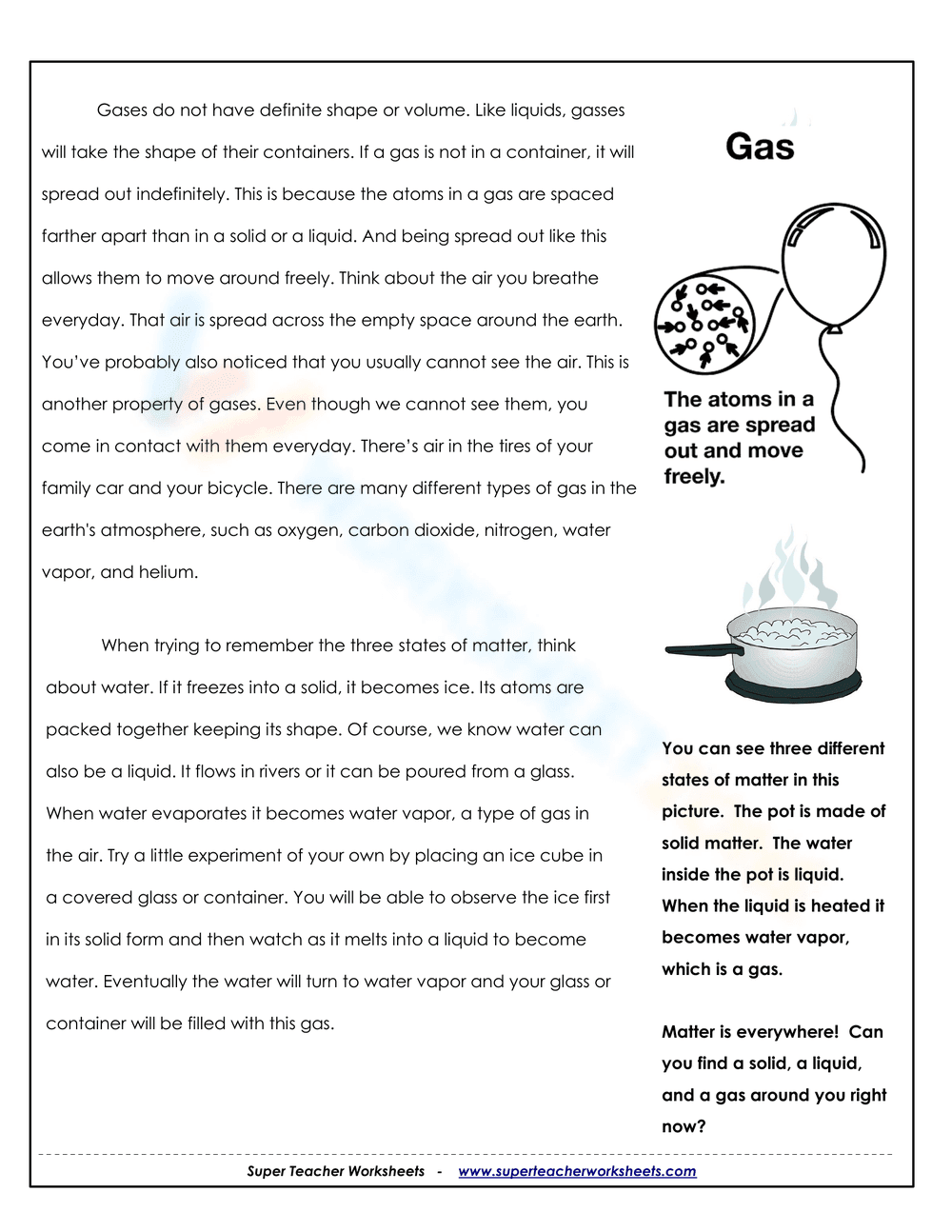 Exploring Matter: Why Does Matter Matter Worksheet - Page 2