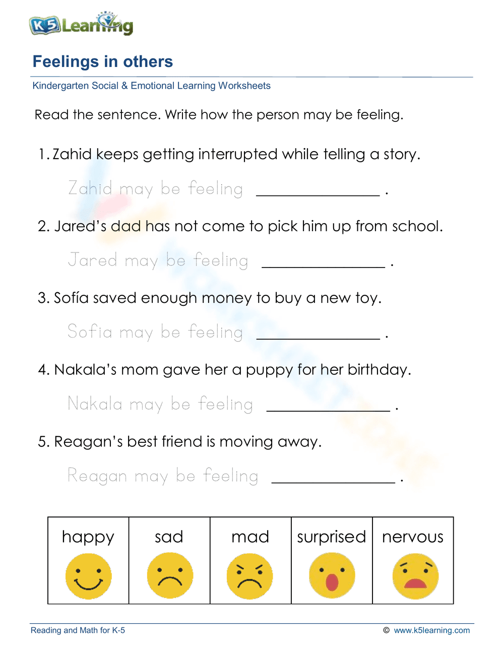 Feelings in others - Page 1