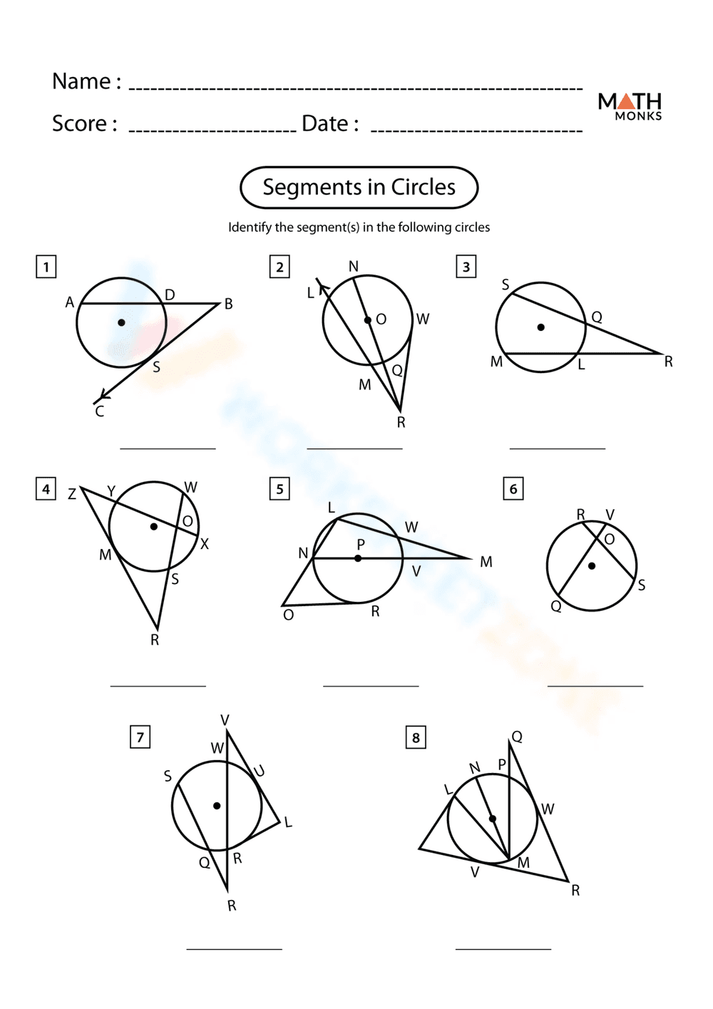 Segment in Circle - Page 1