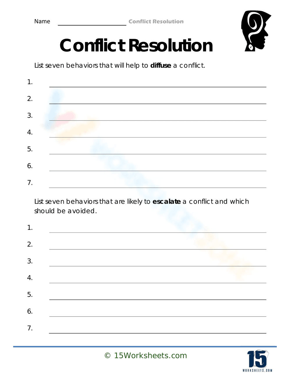 Conflict Resolution - Page 1