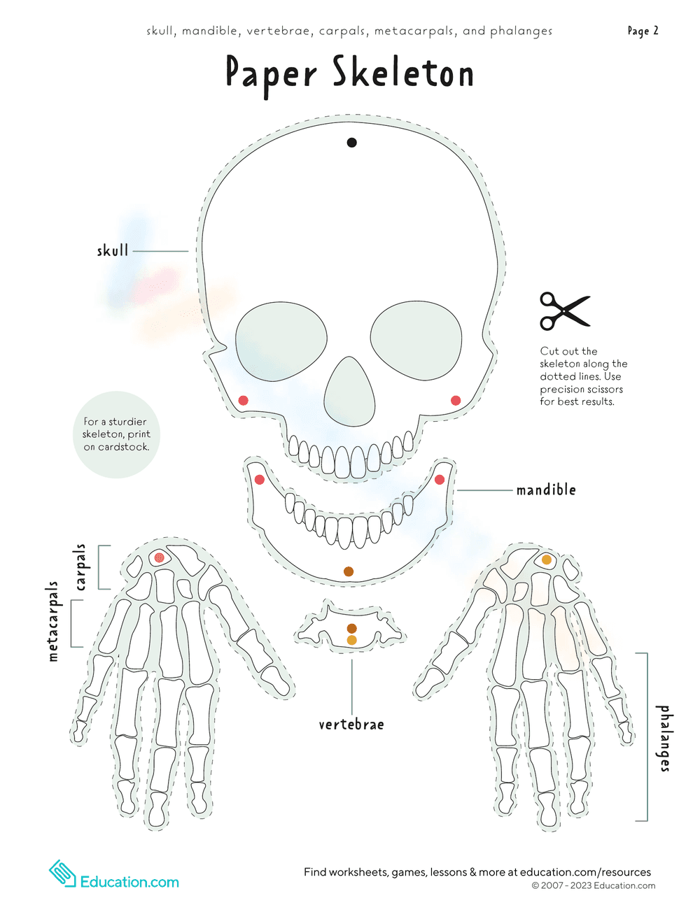 Create a Paper Skeleton: Halloween Craft Activity - Page 2