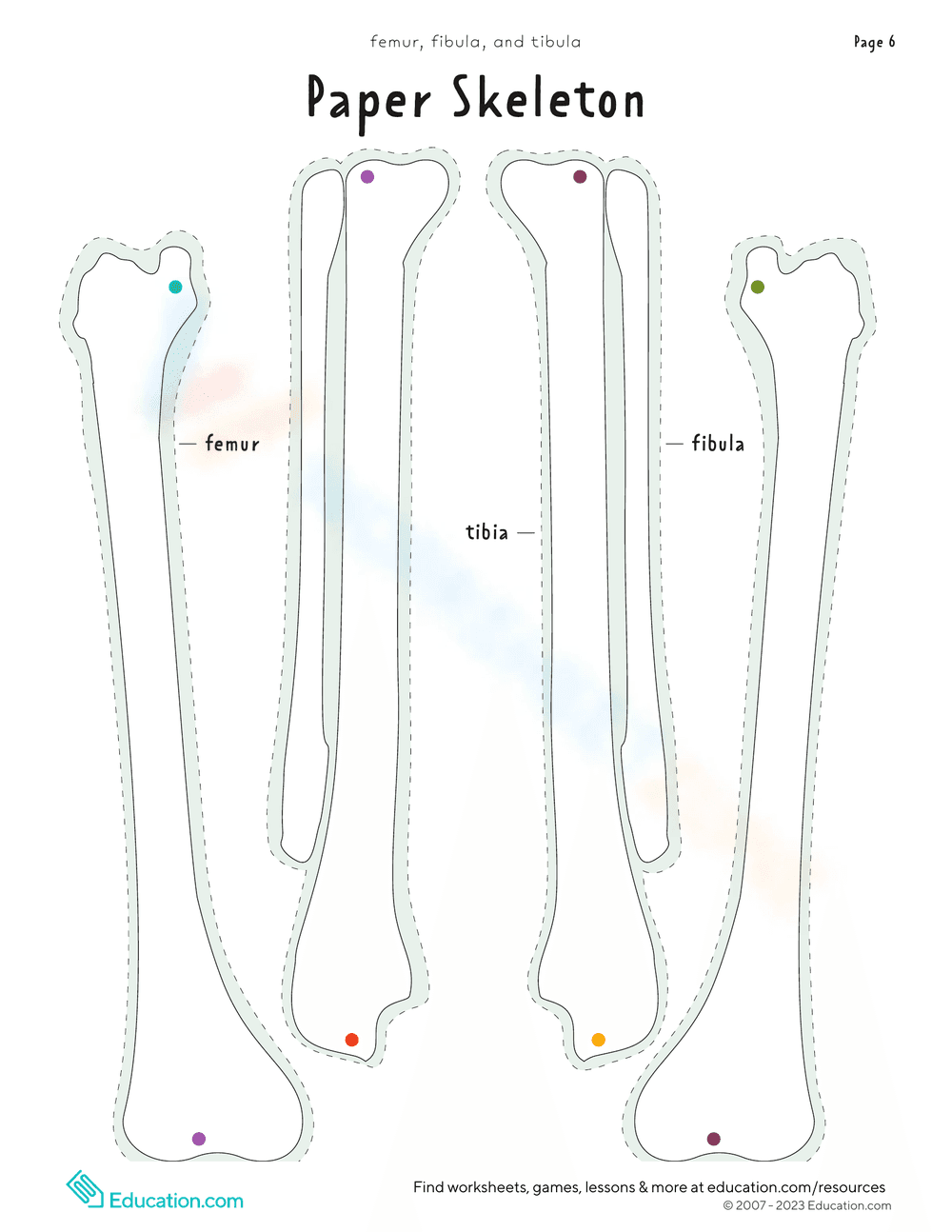 Create a Paper Skeleton: Halloween Craft Activity - Page 6