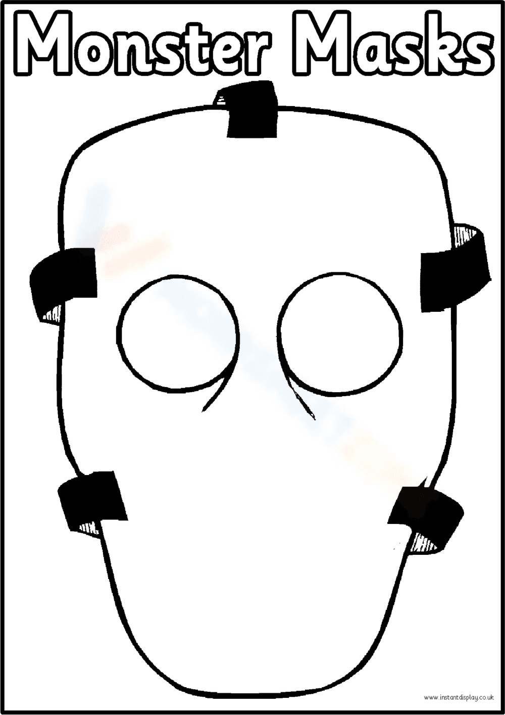 Create Your Own Halloween Monster Masks - Page 1