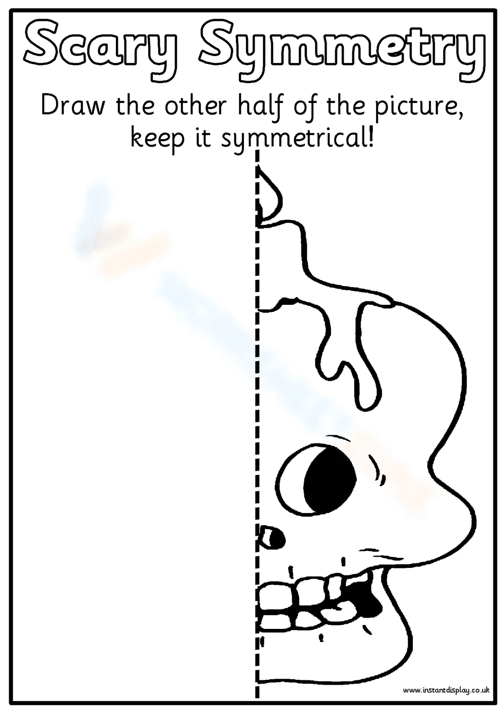Scary Skeleton Face Symmetry - Page 1