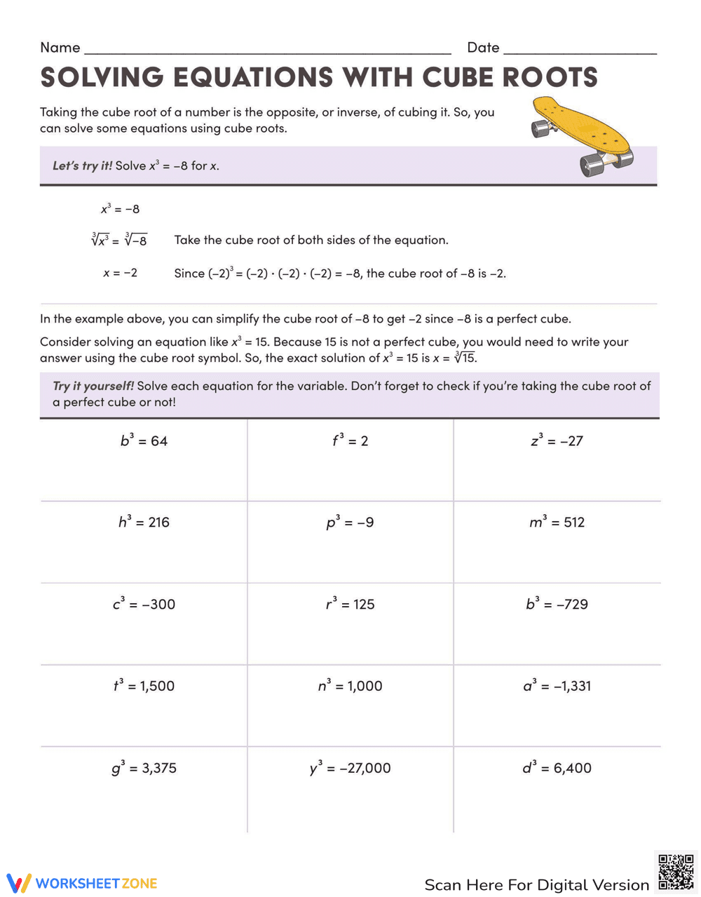 Solving Equations with Cube Roots! - Page 1