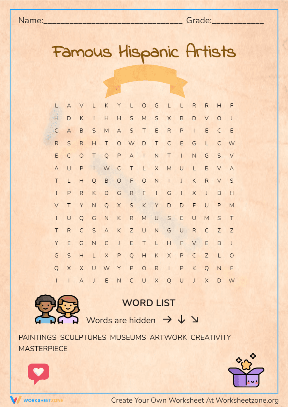 Famous Hispanic Artists - Page 1