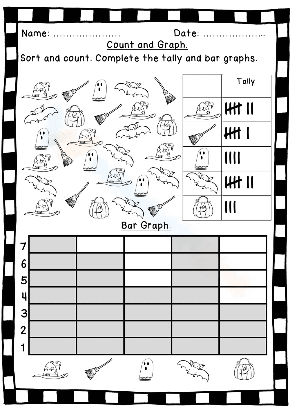 Halloween Counting and Graphing - Page 2