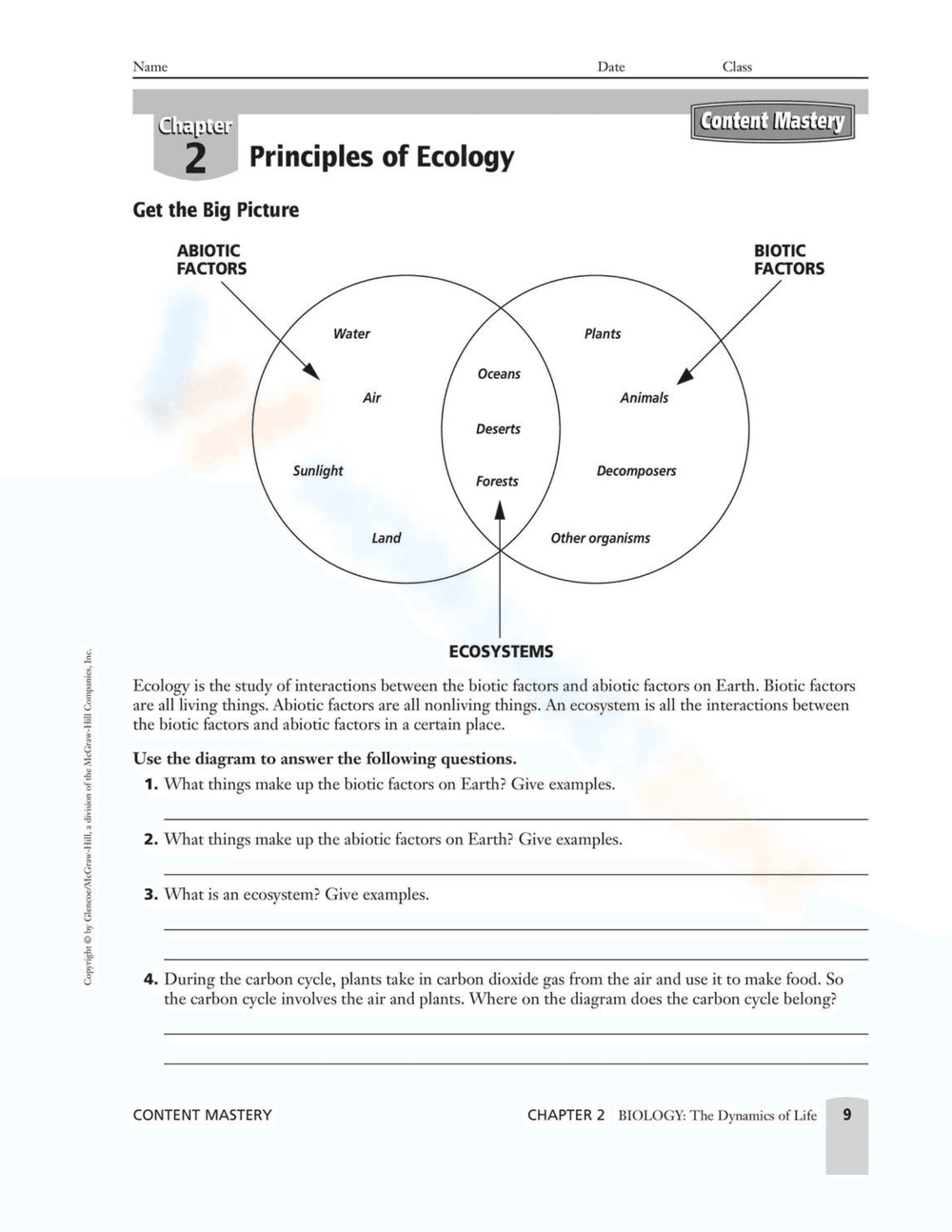 Abiotic vs Biotic Factors in Ecology - Page 1