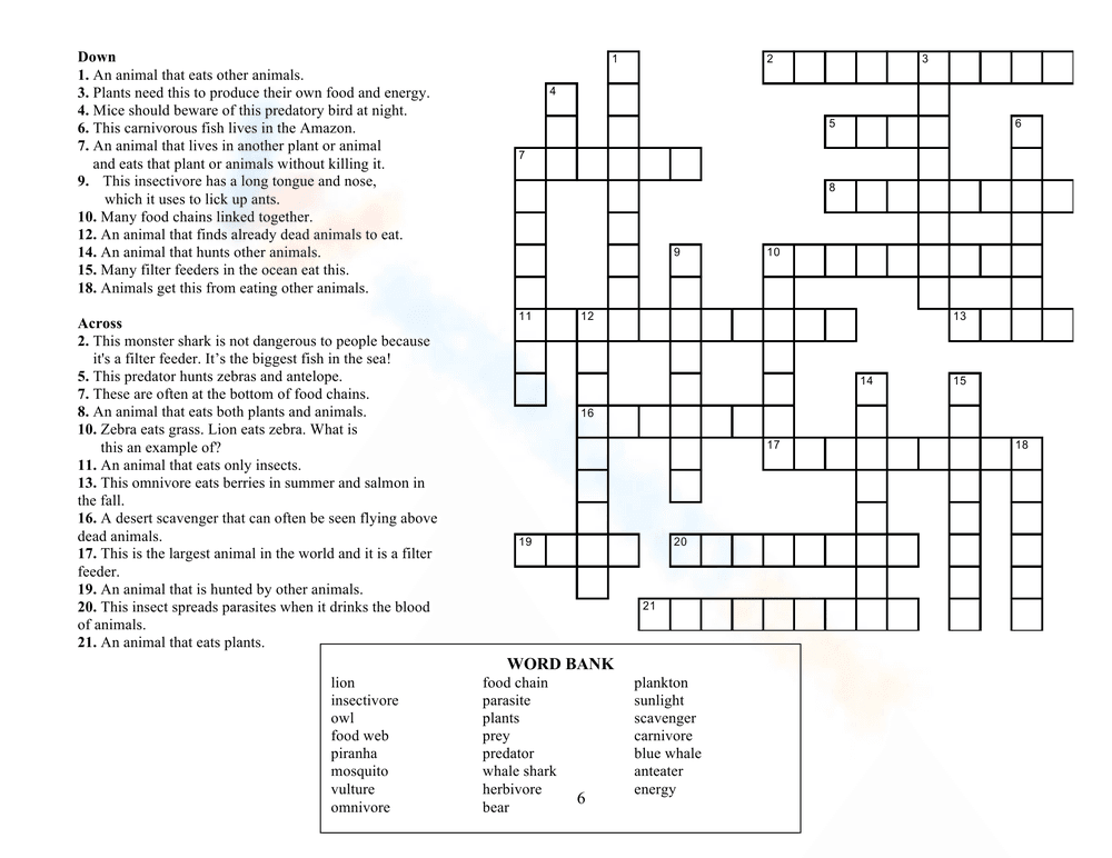 Solve Puzzle with Energy Pyramid Worksheet - Page 1
