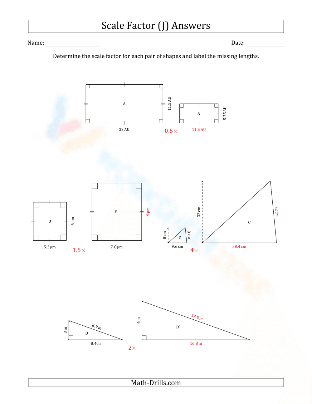Scale Factor Exercises - Page 2