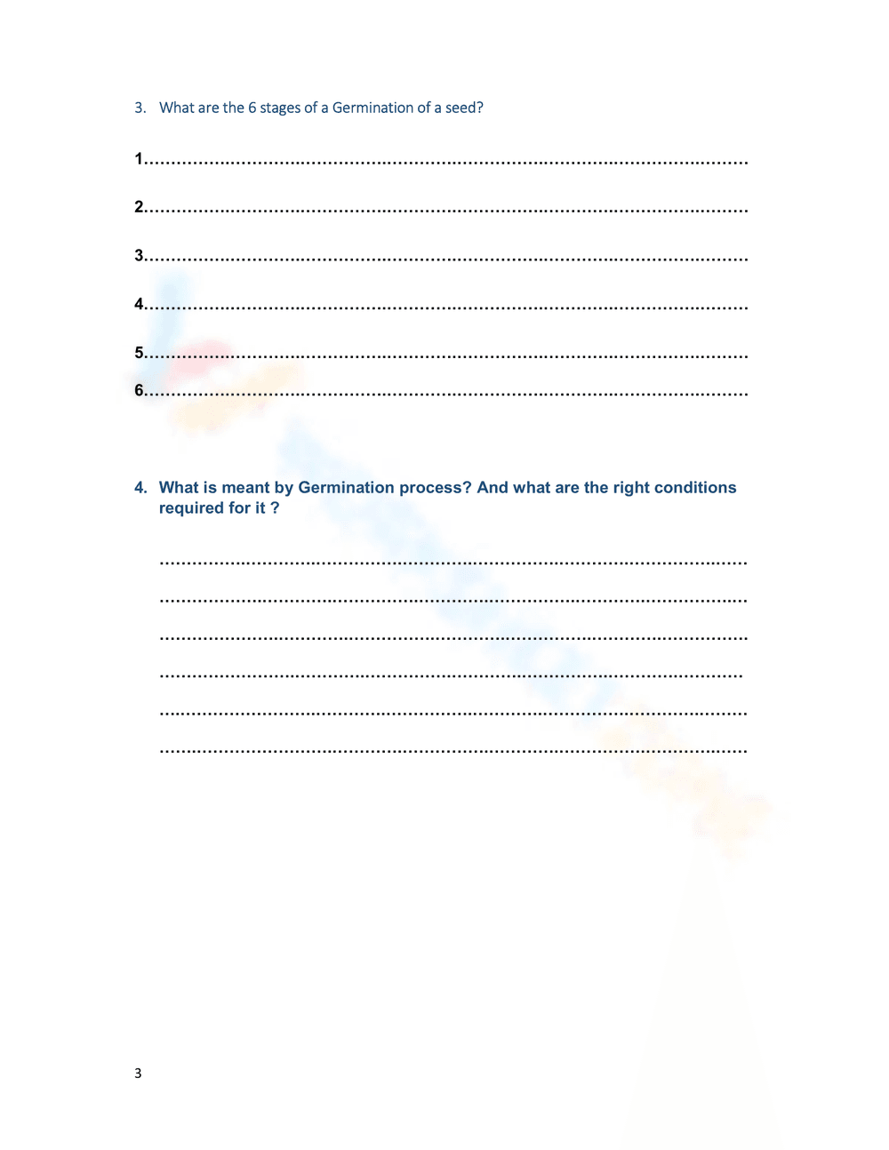 Reproduction in Flowers: Plant Life Cycle - Page 3