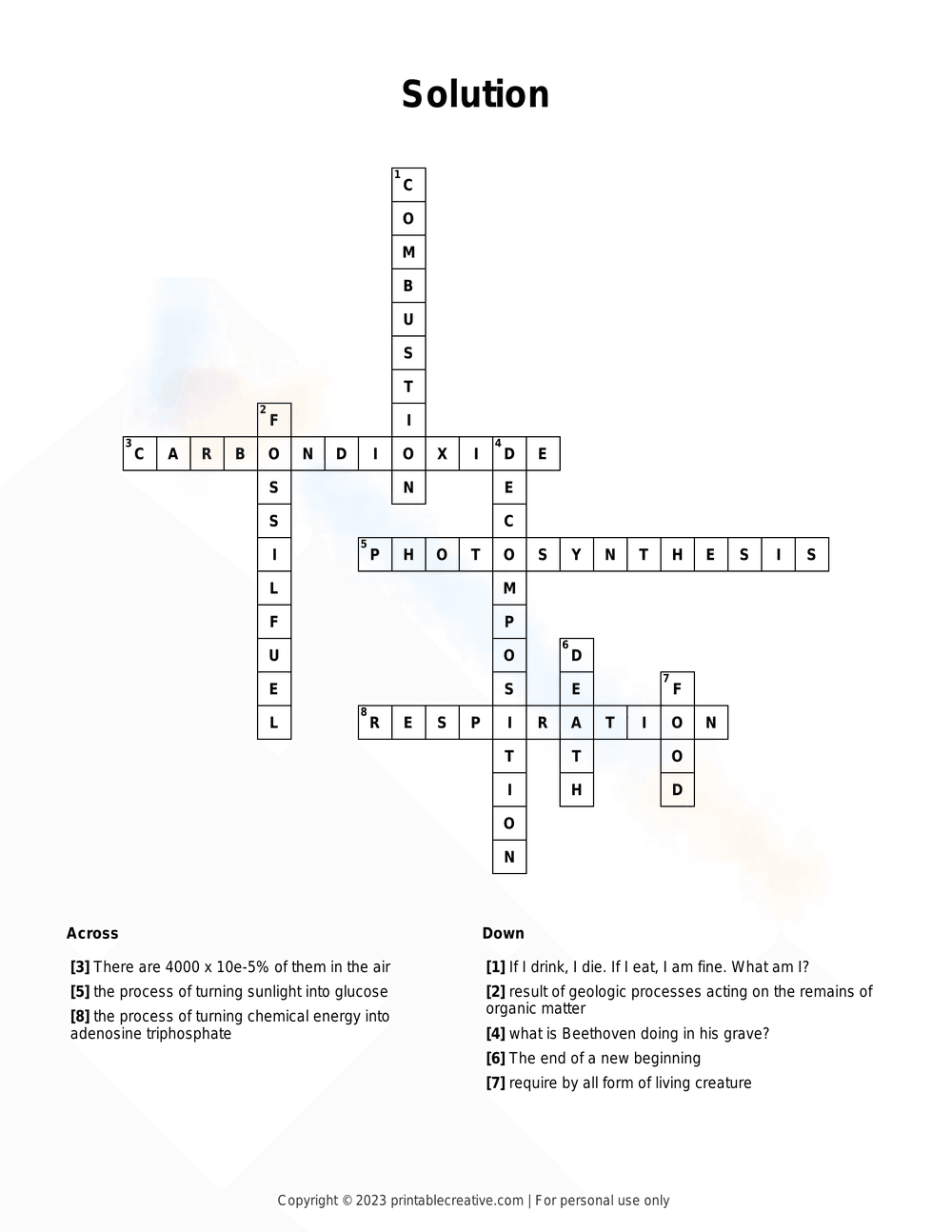 Engaging Carbon Cycle Word Search Worksheet - Page 2