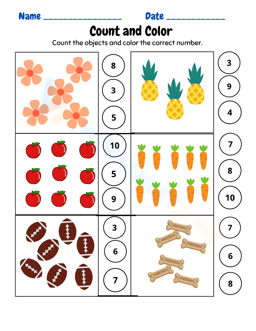 Count and Color - Page 1