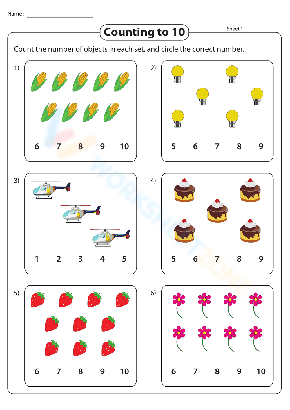 Counting to 10 - Page 1