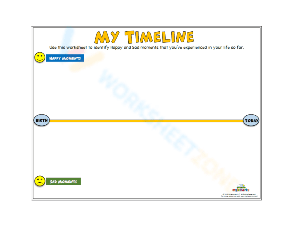 My Trauma Timeline Worksheet - Page 1