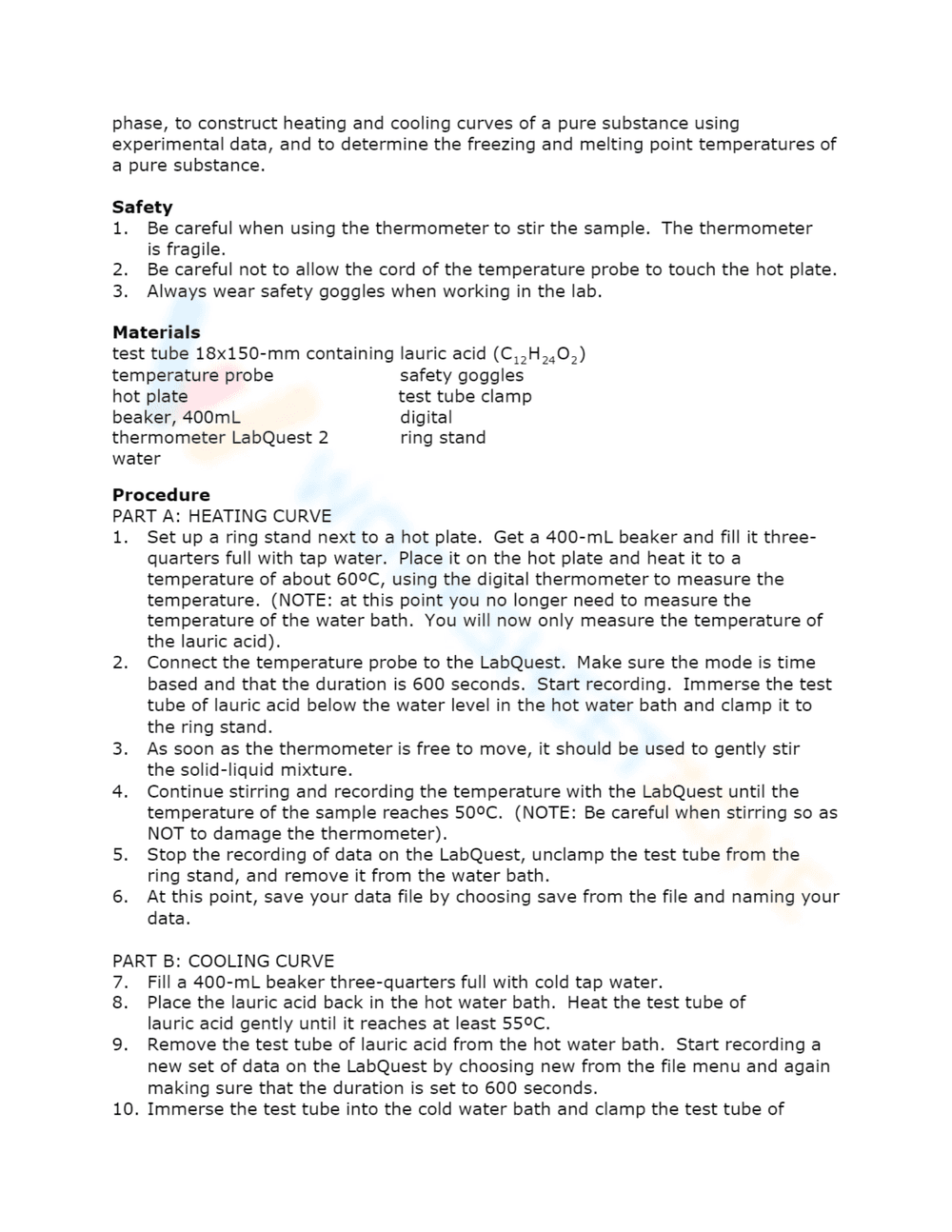 Lab Heating Cooling Curve Worksheet - Page 3