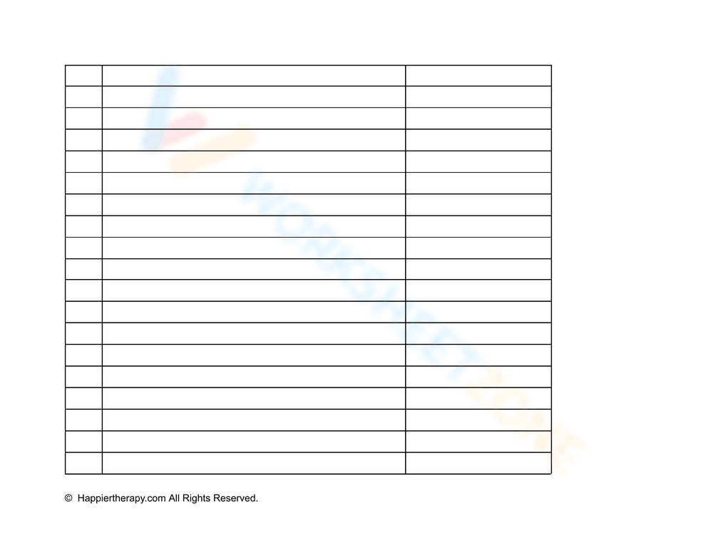 Create a PTSD Timeline Worksheet - Page 2