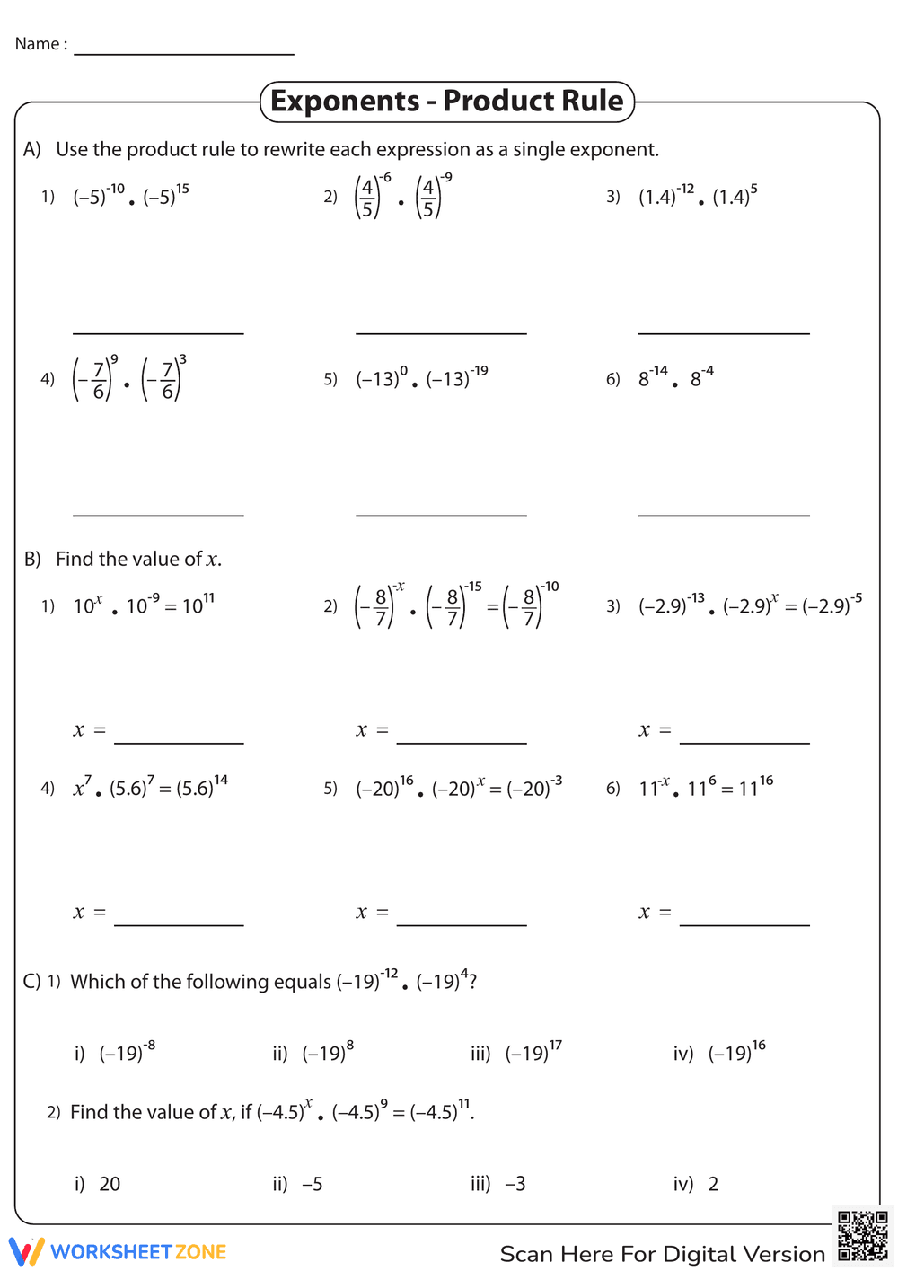 Understanding Product Exponent Rules - Page 1