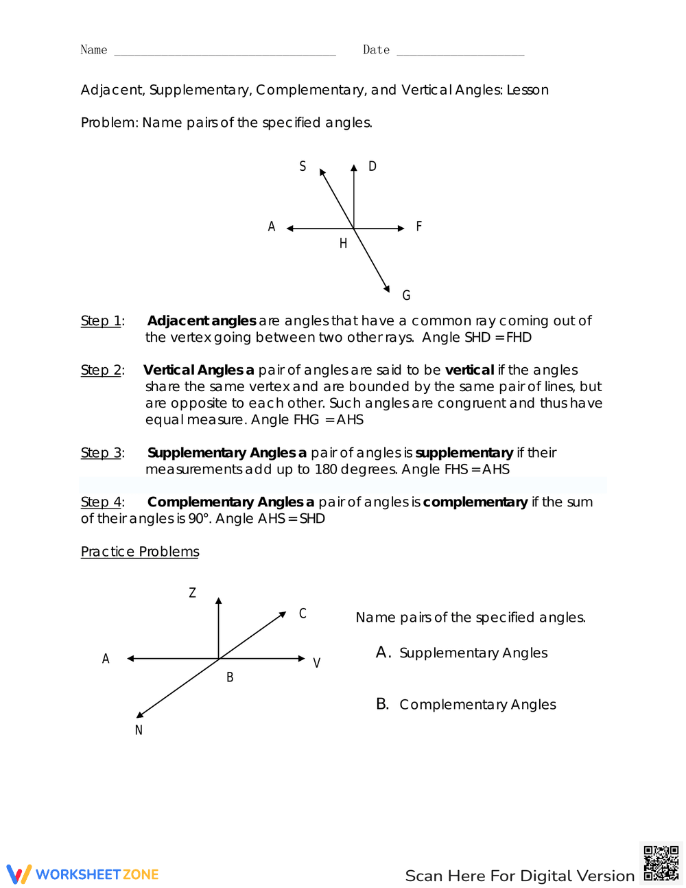 Angle Classification: Master Geometry - Page 1