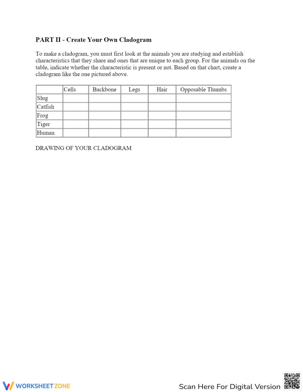 Cladogram Analysis: Understanding Evolutionary Trees - Page 2