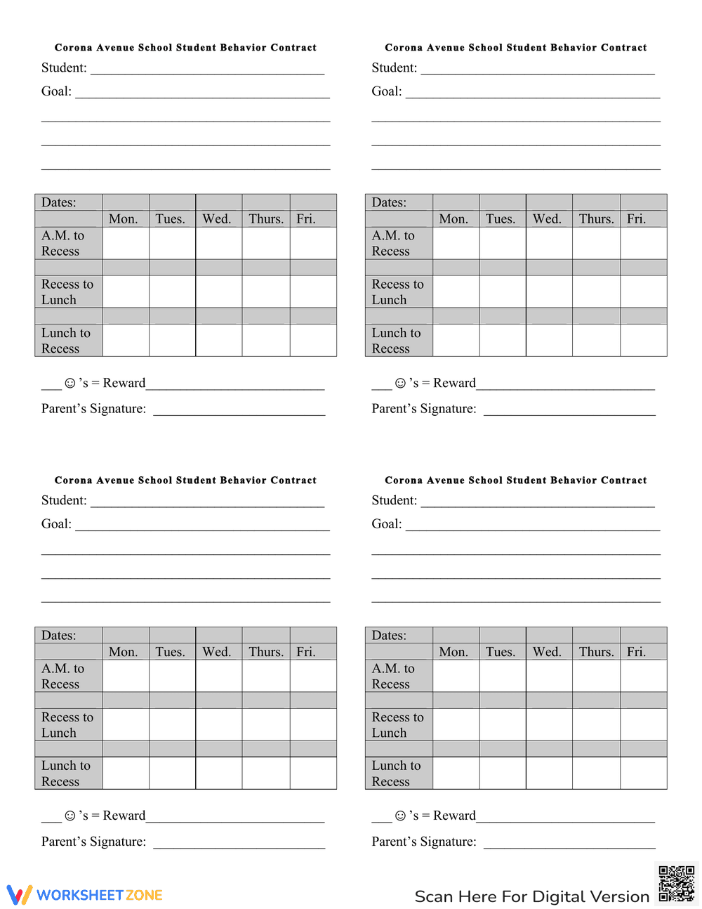 Create Effective Behavior Contracts for High School Students - Page 2