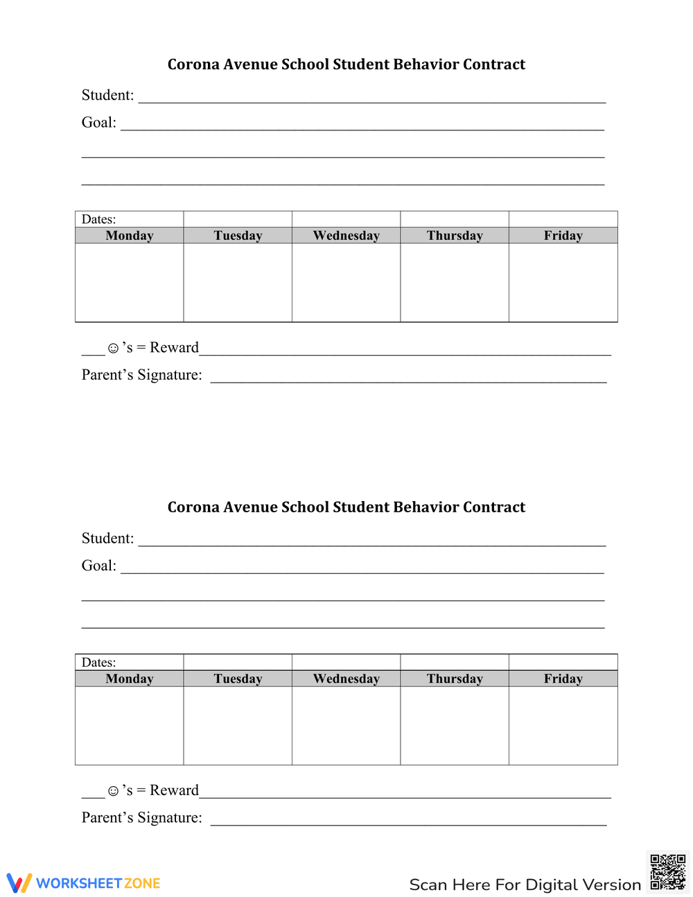 Create Effective Behavior Contracts for High School Students - Page 3