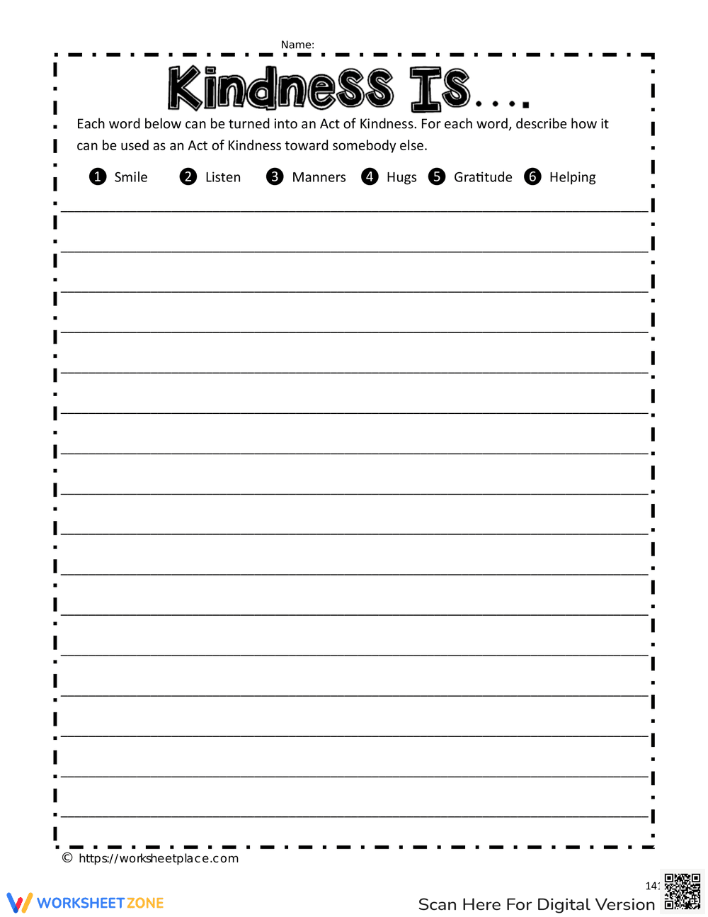 Kindness Counts - Page 1