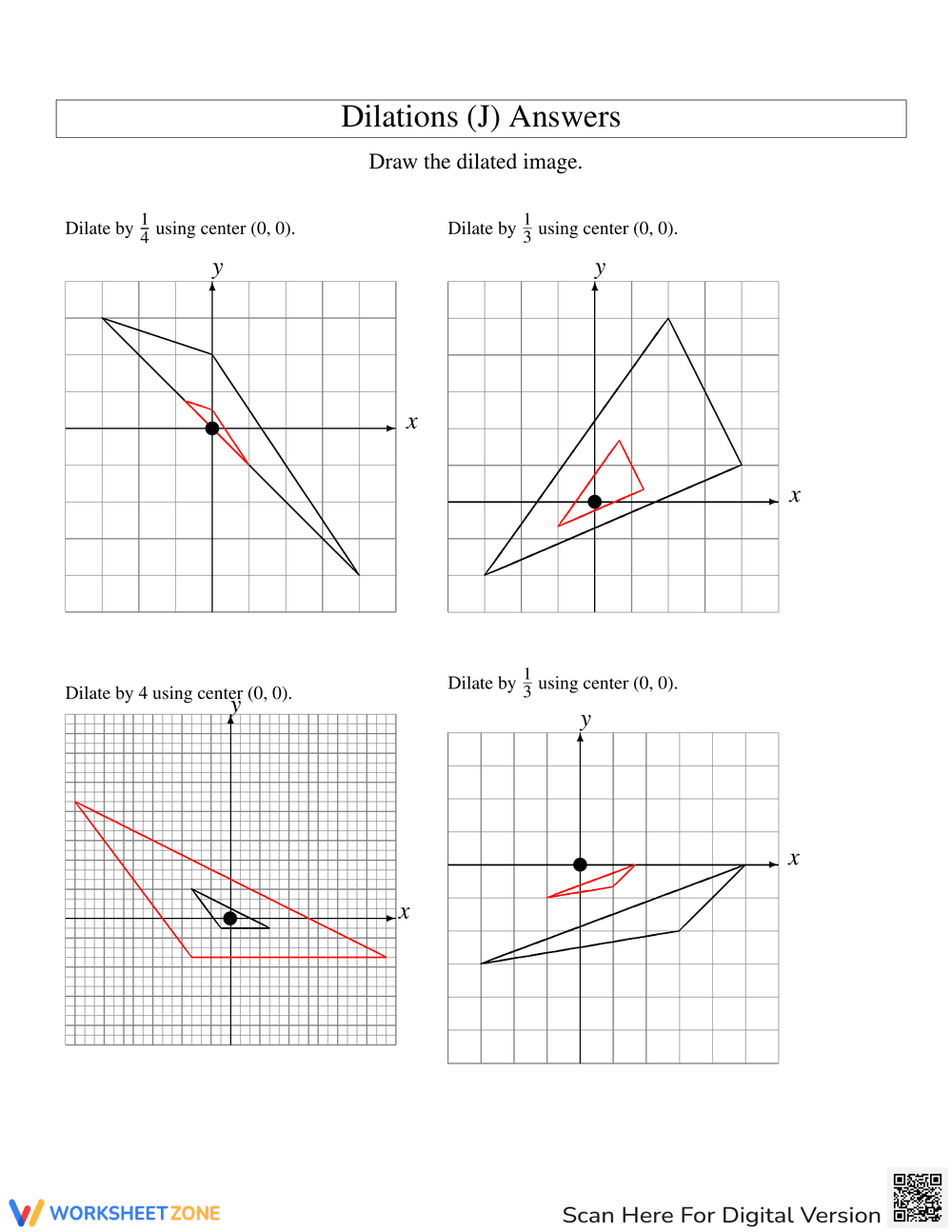 Practice Dilations Worksheet - Page 2