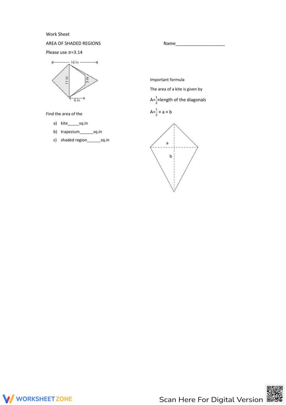 Calculating Area: Shaded Regions Geometry Practice - Page 2