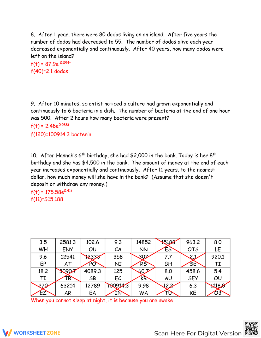 Model Population Growth with Exponential Equations - Page 6