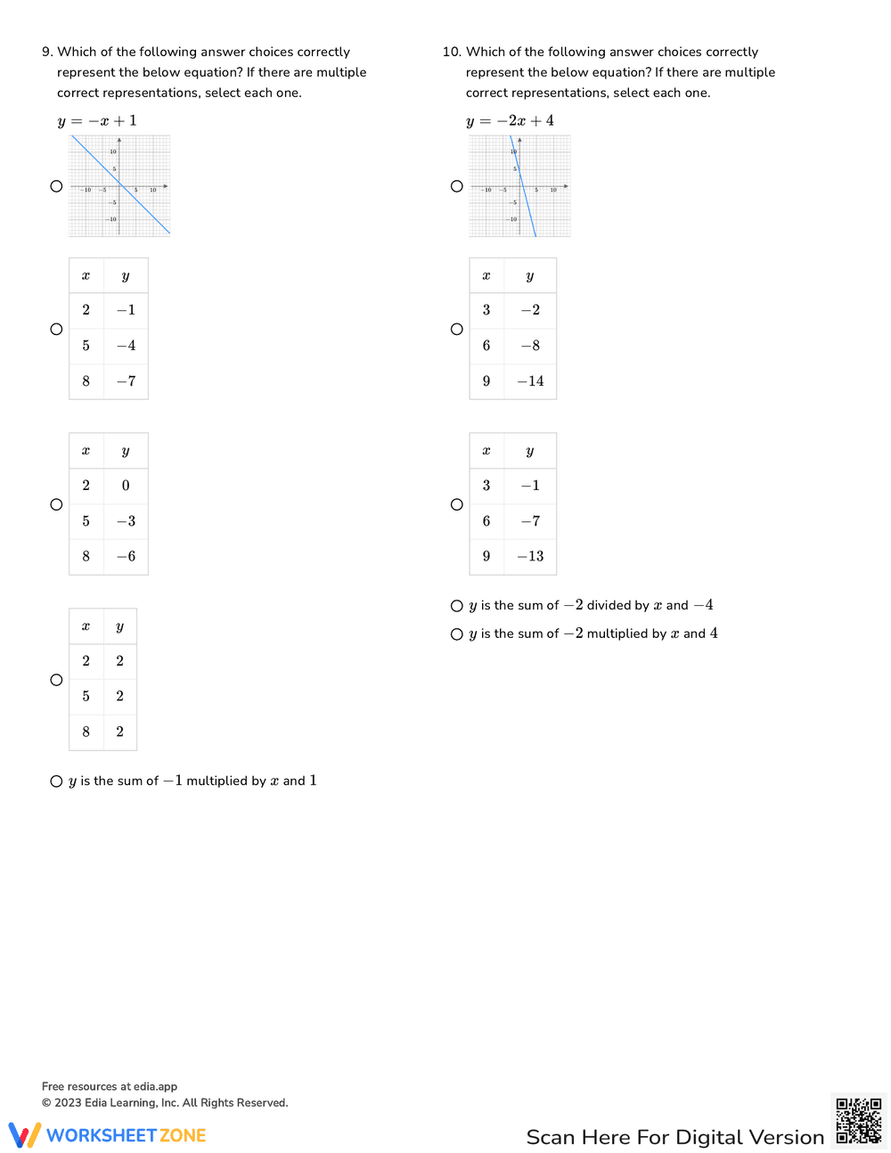 Identify Functions with This Worksheet - Page 3