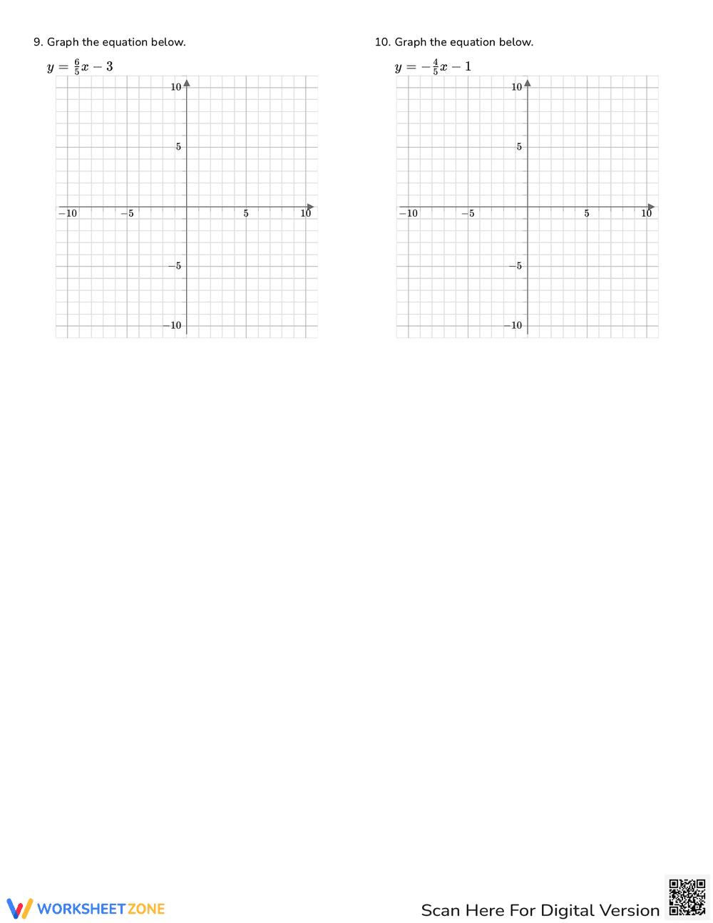 Graph Linear Functions with this Practice Worksheet - Page 3