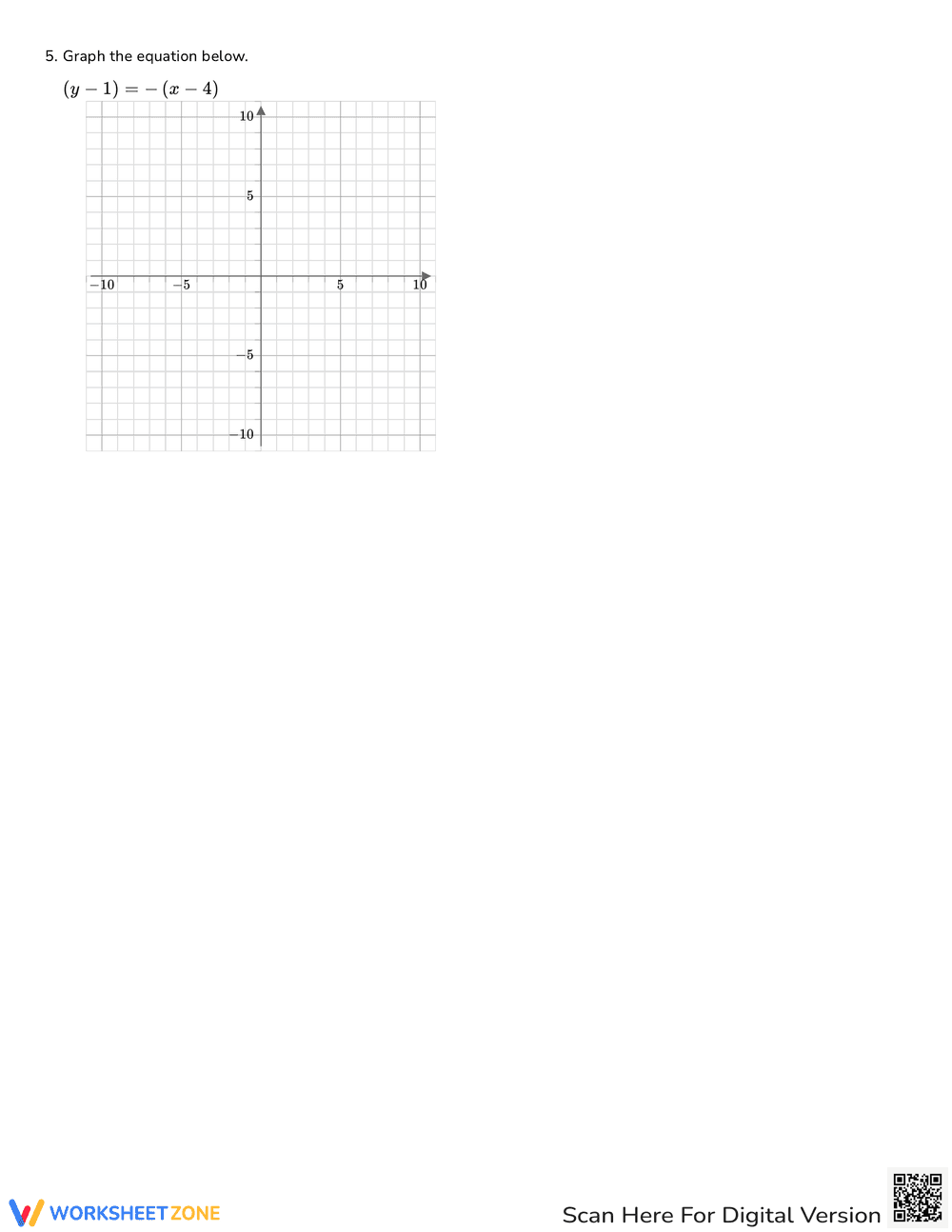 Graph Linear Functions Skills Worksheet - Page 2