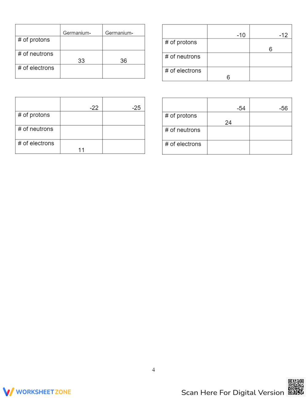 Understanding Isotopes: A Comprehensive Worksheet - Page 4