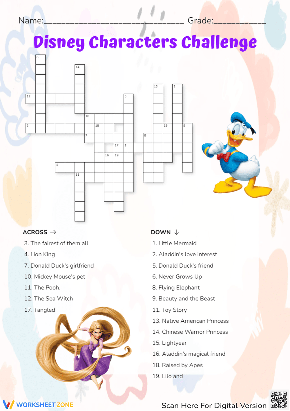 Disney Characters Challenge - Page 1