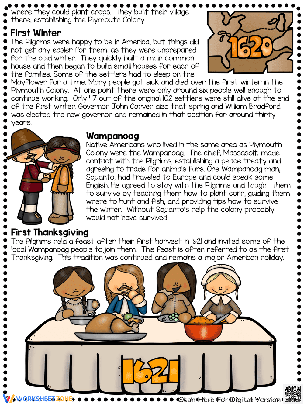 Plymouth Colony Reading Comprehension - Page 2