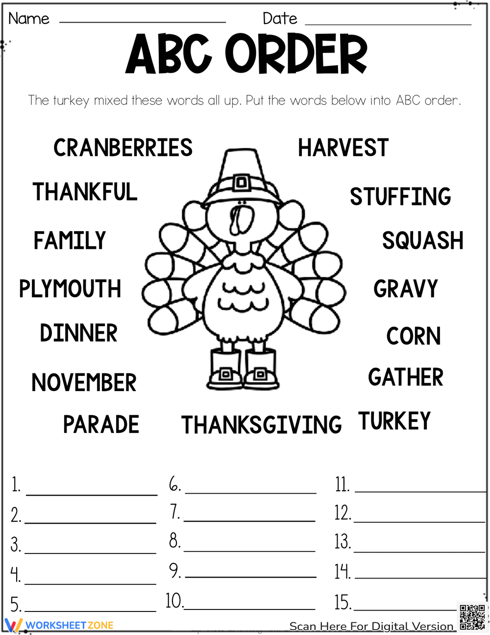 Thanksgiving word order - Page 1