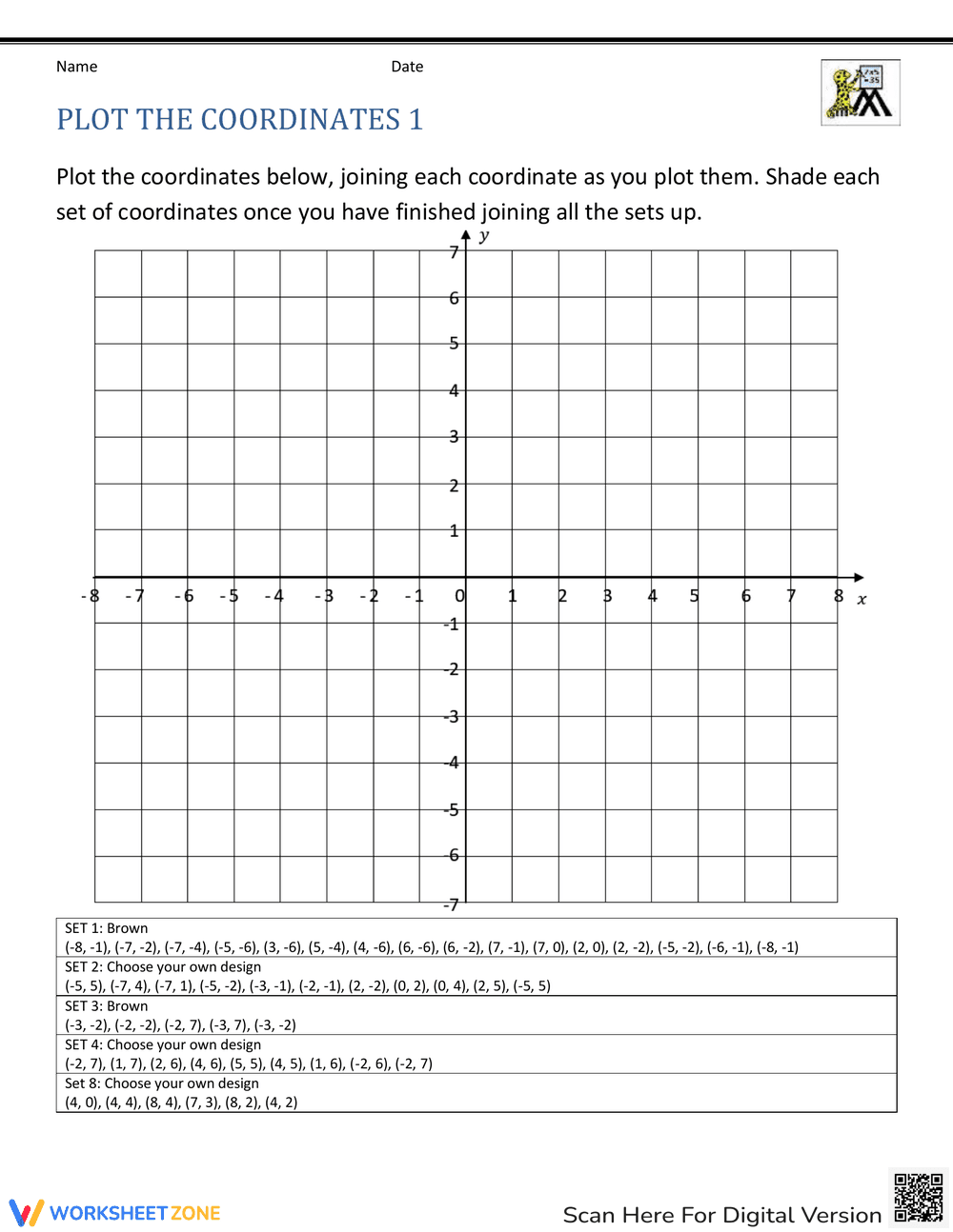 Plot the Coordinates 1 - Page 1
