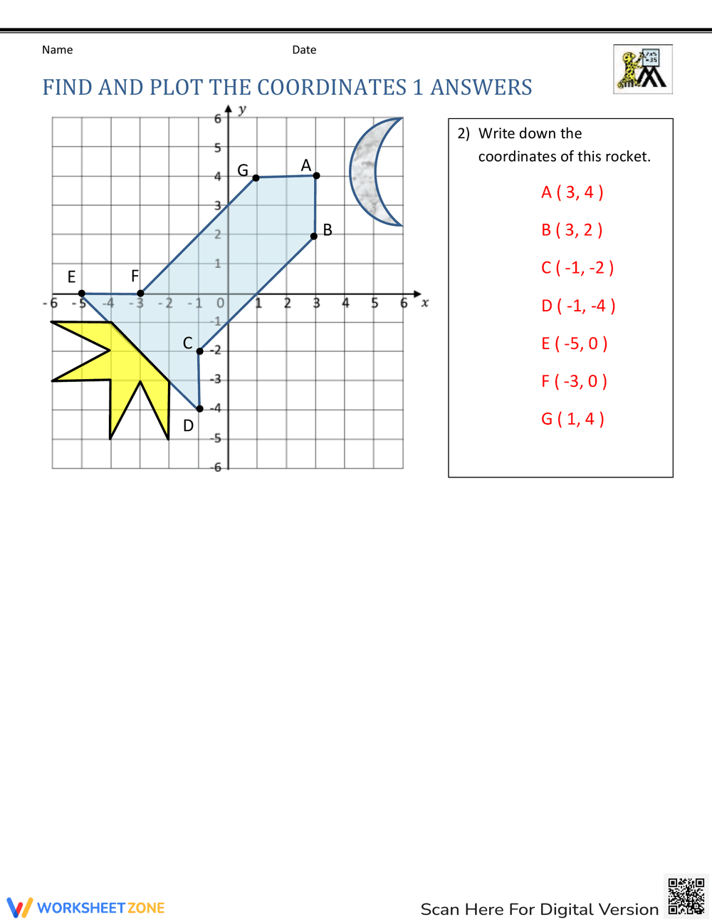Find and Plot the Coordinates 1 - Page 2
