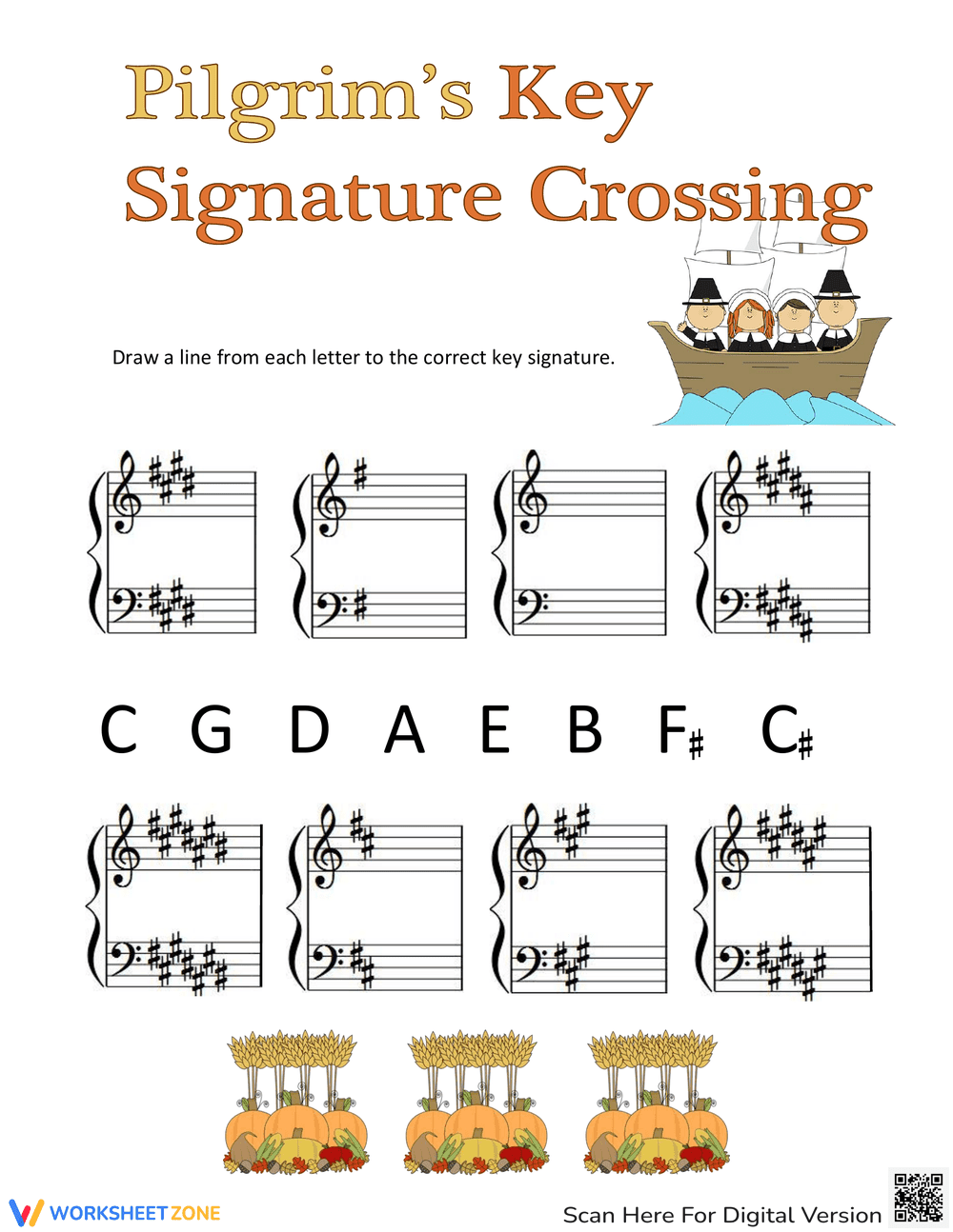 Pilgrims Key Signature Crossing - Page 1