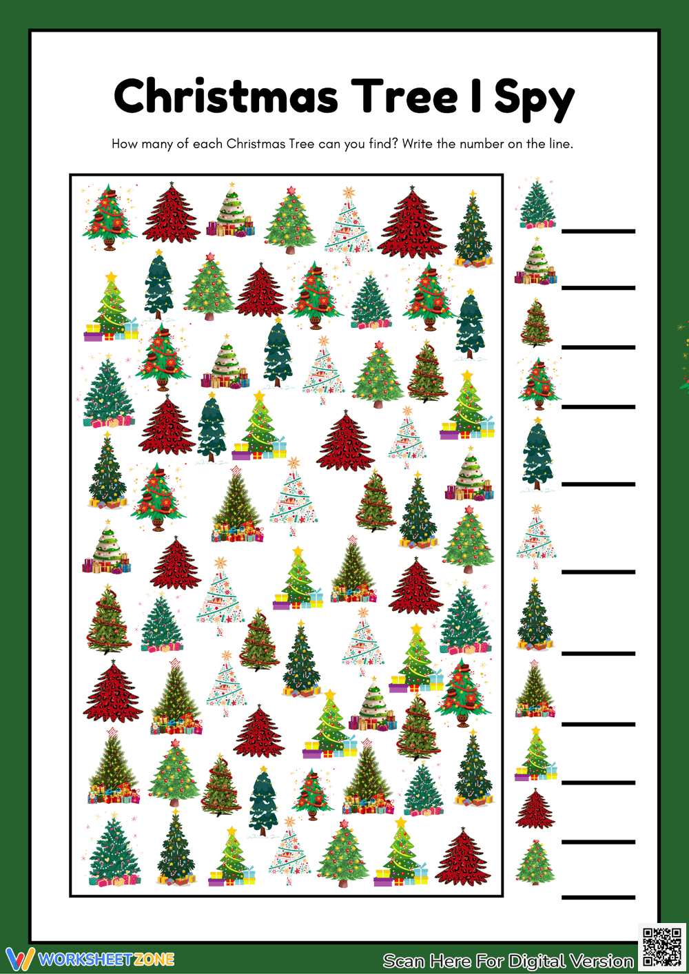 Christmas Tree I Spy Activity - Page 1