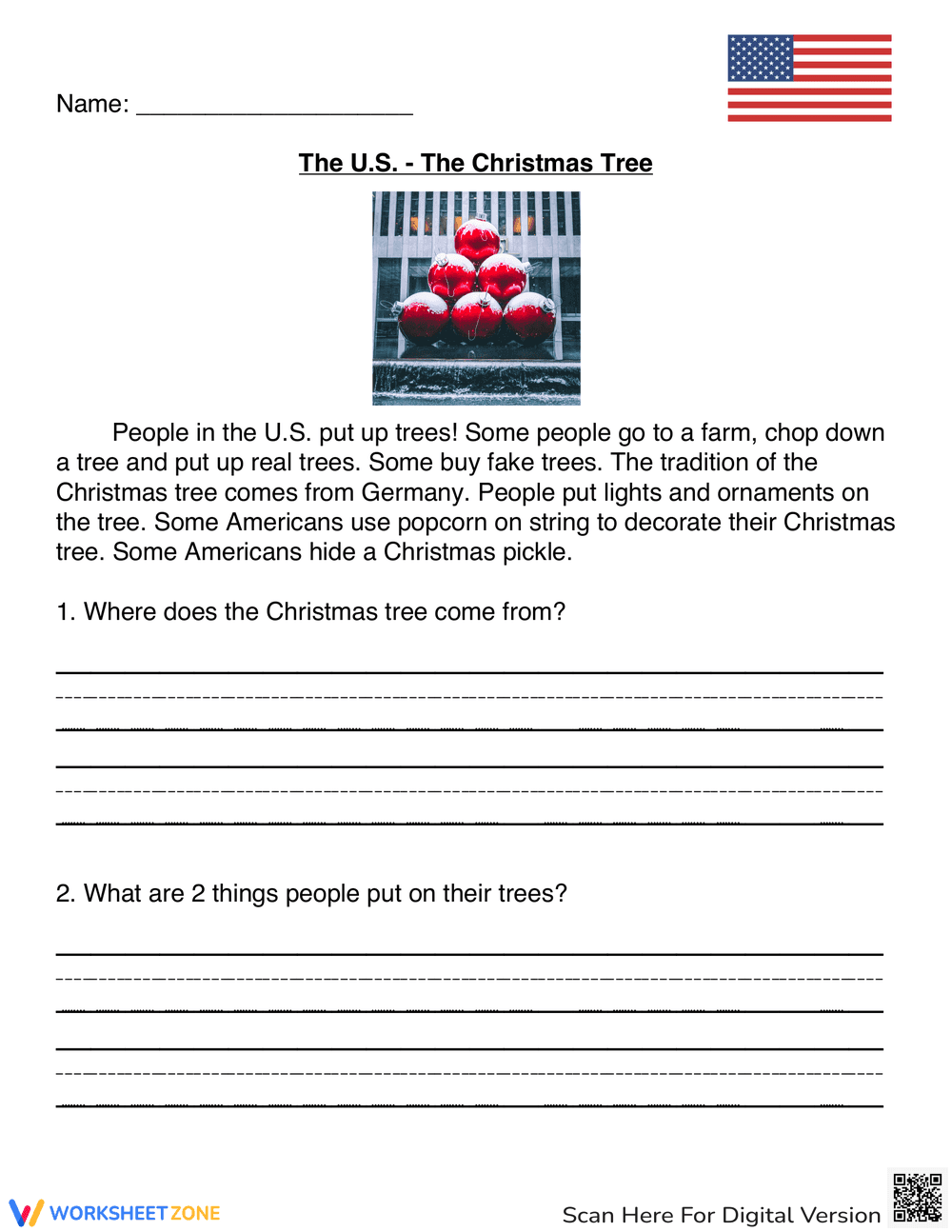 US Christmas Tree Traditions - Page 1