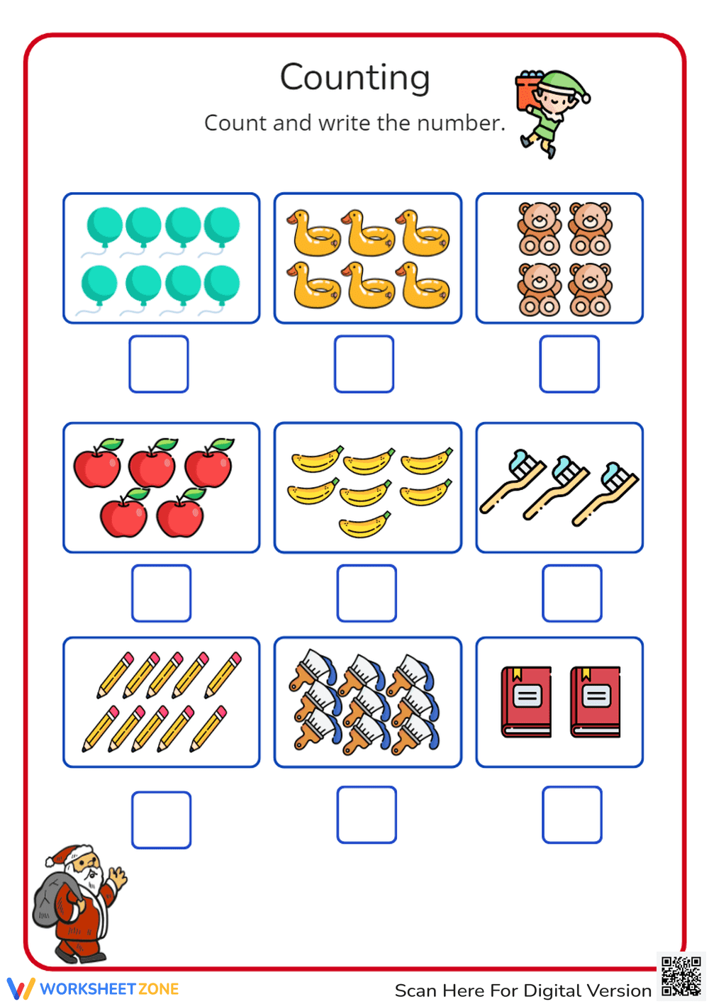 Christmas Counting 1-10 - Page 1